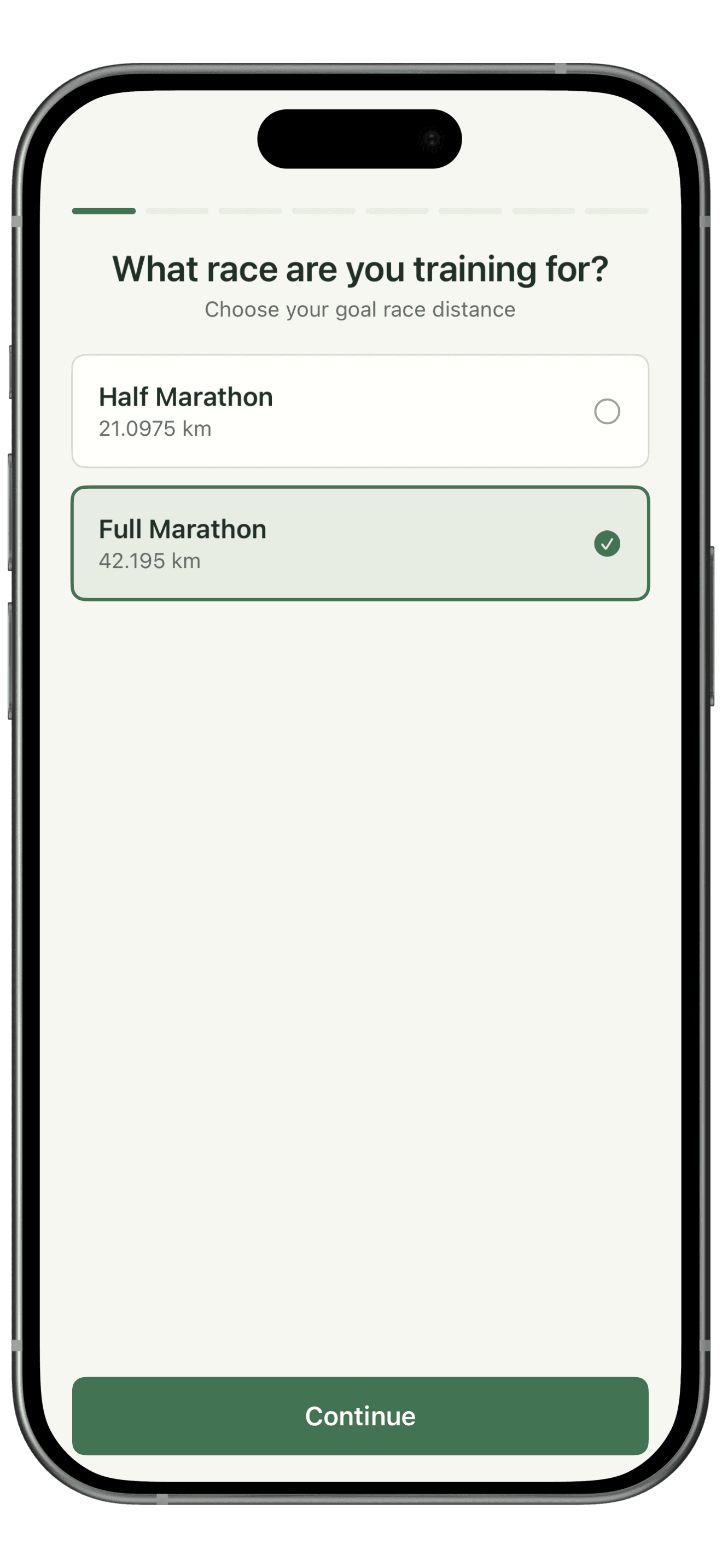 Marawanna plan creation first step screen